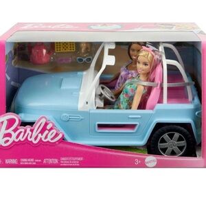 Barbie Beach Cruiser with 2 Barbie Dolls Included, NWT in Box